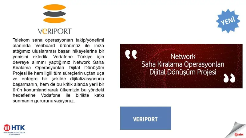 Üyelerimizden Gelişmeler...  Veriport ve Vodafone işbirliği